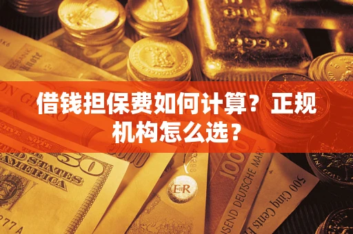 武汉借钱担保费如何计算？正规机构怎么选？