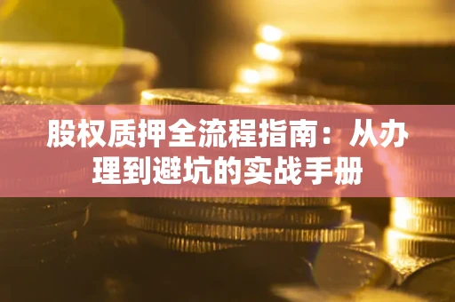 武汉股权质押全流程指南：从办理到避坑的实战手册