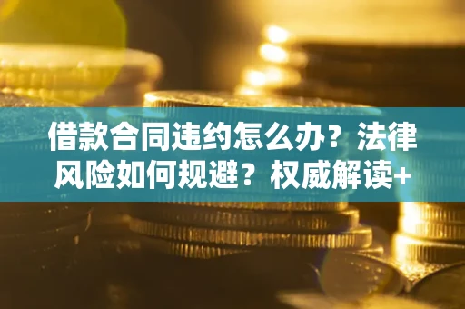 武汉借款合同违约怎么办？法律风险如何规避？权威解读+实用指南