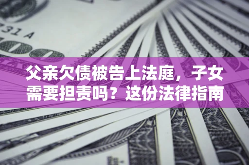武汉父亲欠债被告上法庭，子女需要担责吗？这份法律指南必须看完