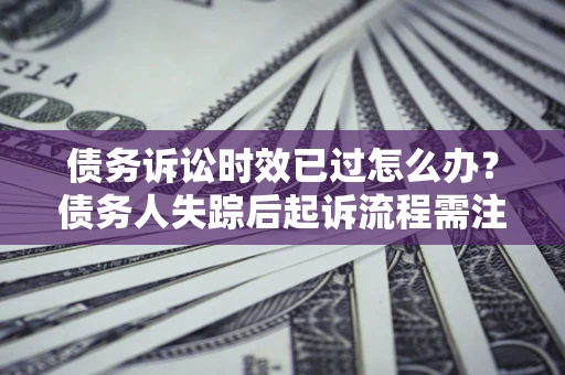 武汉债务诉讼时效已过怎么办？债务人失踪后起诉流程需注意什么？