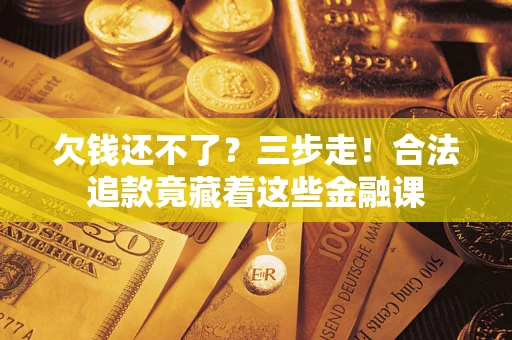 武汉欠钱还不了？三步走！合法追款竟藏着这些金融课