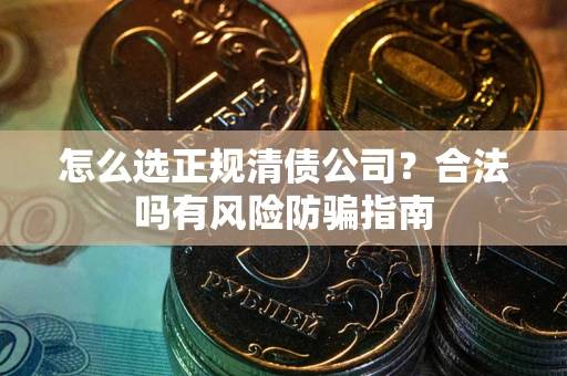 武汉怎么选正规清债公司？合法吗有风险防骗指南