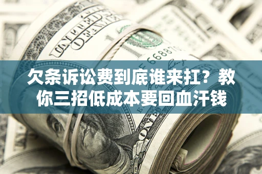 武汉欠条诉讼费到底谁来扛？教你三招低成本要回血汗钱